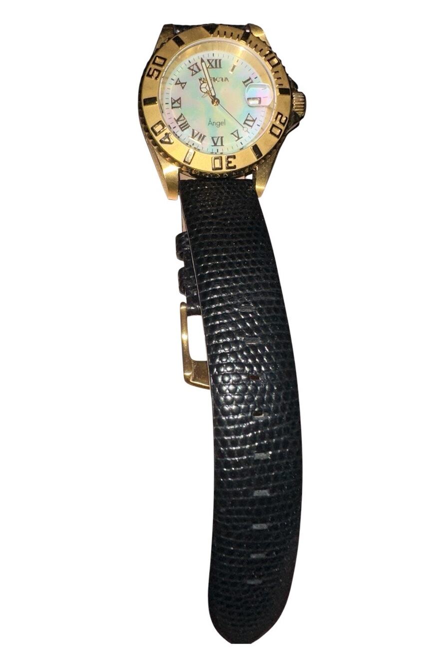 Invicta Angel Mother of Pearl Gold-Tone Quartz Watch